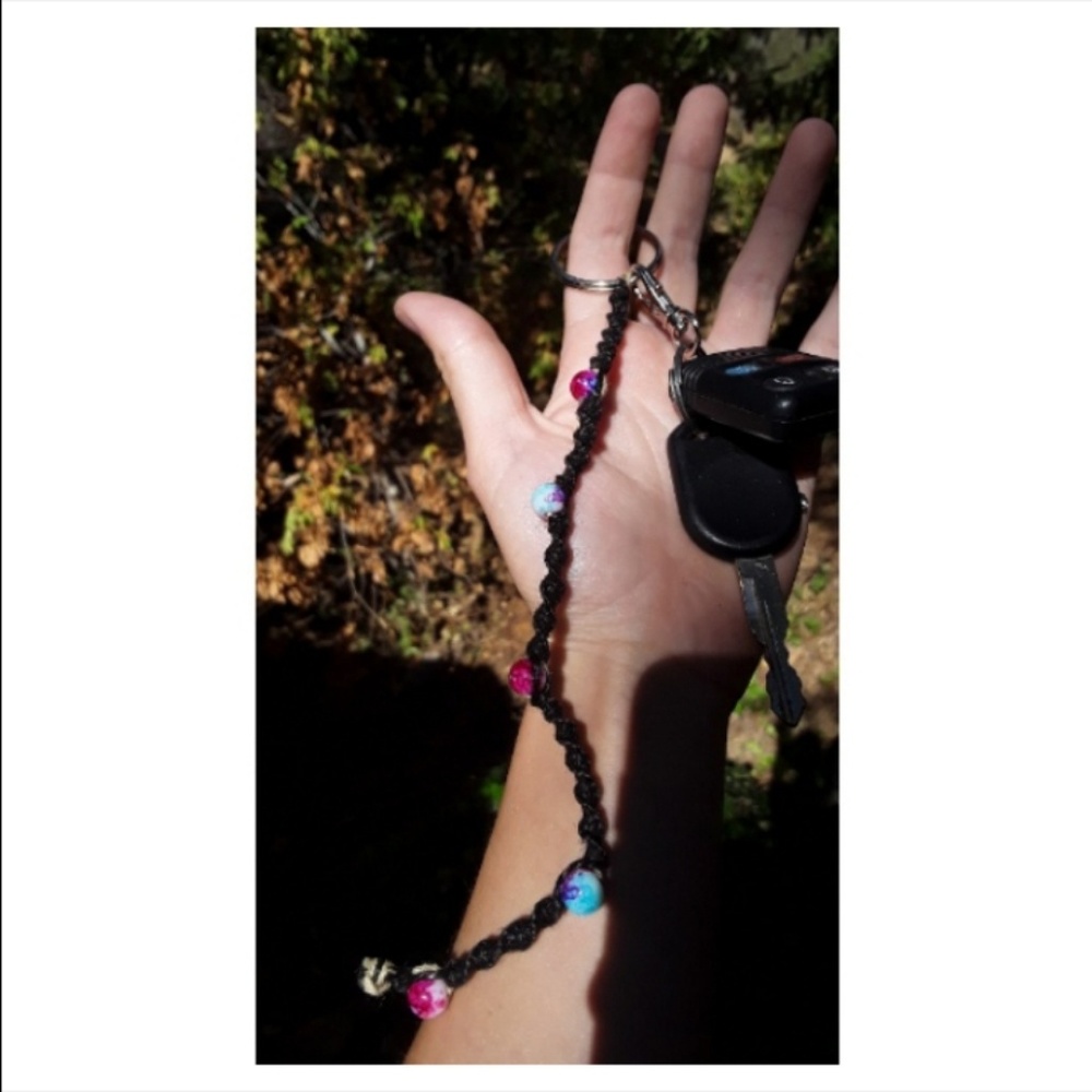 Macrame Galaxy Keychains